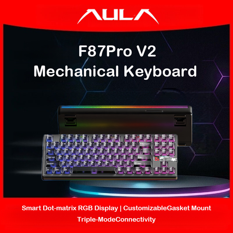 AULA F87 Pro V2 Tri-mode 87 Ke - Gaming Keyboard Hot Swappable review and price