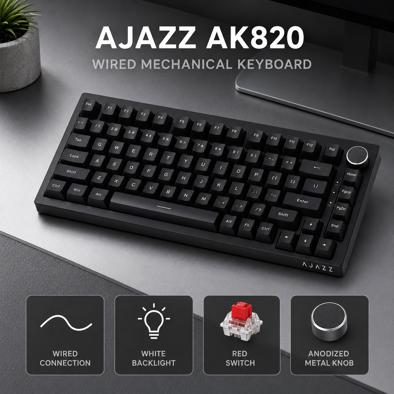 AJAZZ AK820 and AK820PRO Mecha - Gaming Keyboard Mini review and price